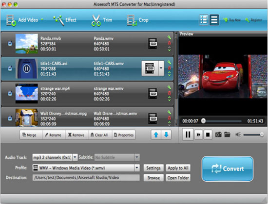 convert mts file to mp4 mac